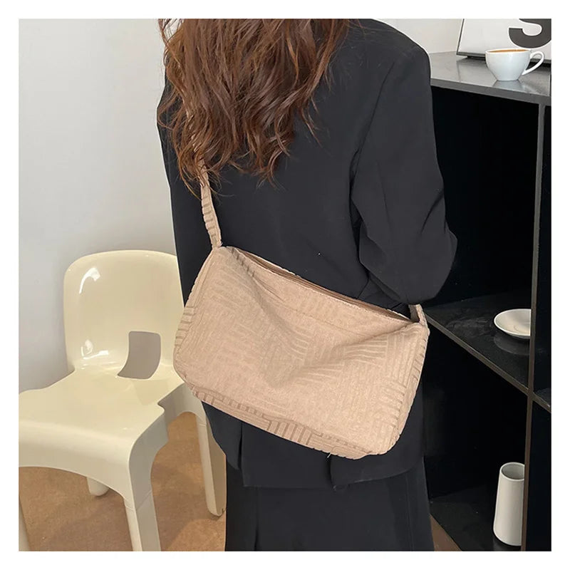 Vintage Shoulder Bag Women Casual Totes Crossbody Handbag Purse