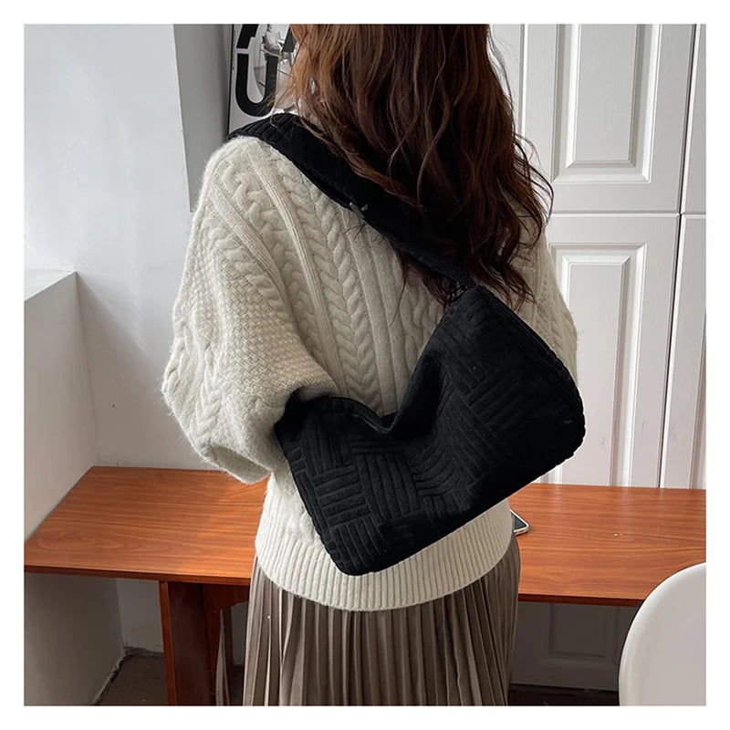Vintage Shoulder Bag Women Casual Totes Crossbody Handbag Purse