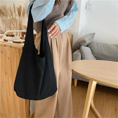 Vintage Shoulder Bag Solid Purse Casual Canvas Messenger Handbag