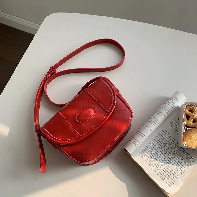 Vintage Crossbody Bag for Women PU Leather Messenger