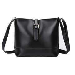 Vintage PU Leather Bucket Crossbody Bags for Women All-Match Lady Shoulder bags