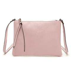 Vintage Thin Leather Messenger Bag Envelope Crossbody Bag for Women