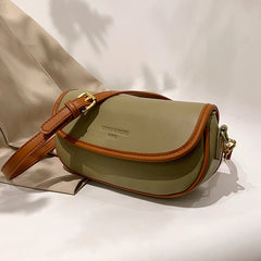 Vintage PU Leather Handbag Women Shoulder Bag