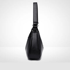 Vintage Soft Leather Shoulder Bag for Middle-aged Women
