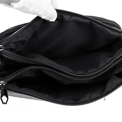 Vintage Soft Leather Shoulder Bags Women's Spacious Handbag Casual Messenger Bag