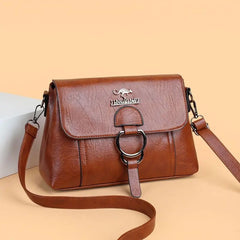 Vintage Soft Leather Women Shoulder Bags Handbags Small Crossbody Bags