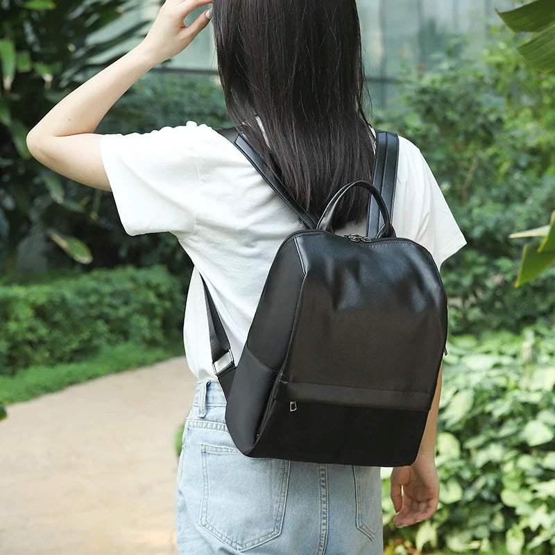 Vintage PU Leather Backpacks for Women Girls Travel Backpack