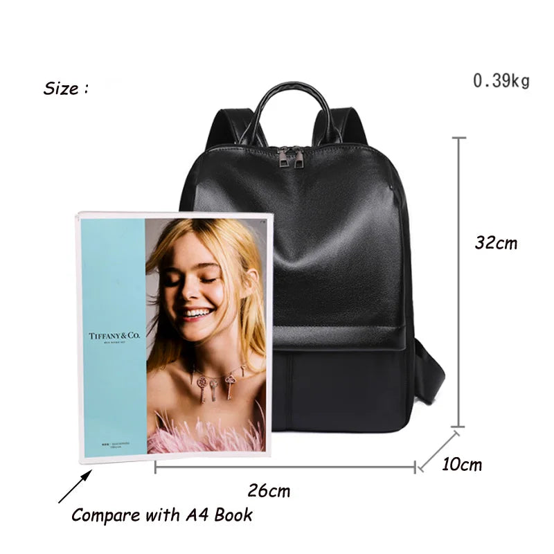 Vintage PU Leather Backpacks for Women Girls Travel Backpack
