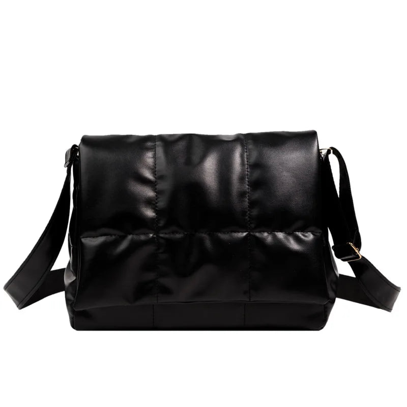 Vintage Space Shoulder Bags For Women Pu Leather Armpit Handbag Purse