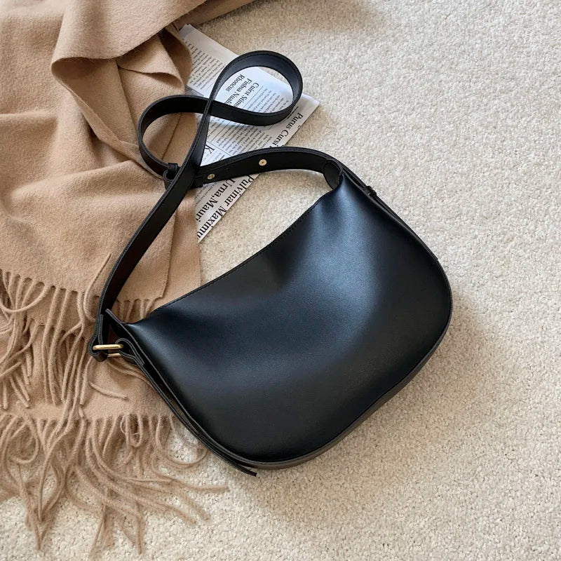 Vintage Square Crossbody Bag High PU Leather Women's Handbag