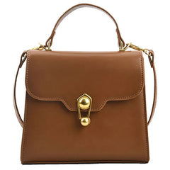Vintage Square Tote Bag PU Leather Women's Handbag