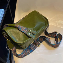 Vintage Style Shoulder Bag for Women PU Leather Small Square Bag Spring