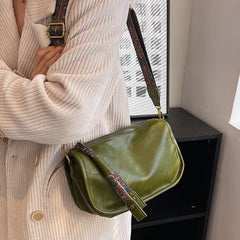 Vintage Style Shoulder Bag for Women PU Leather Small Square Bag Spring