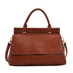 Vintage Style Women's Lady Messenger Bag PU Leather Satchel
