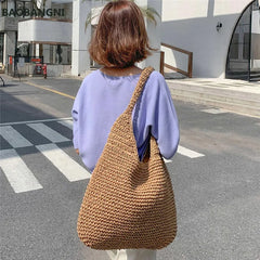 Vintage Summer Travel Bag Bohemian Shopper Beach