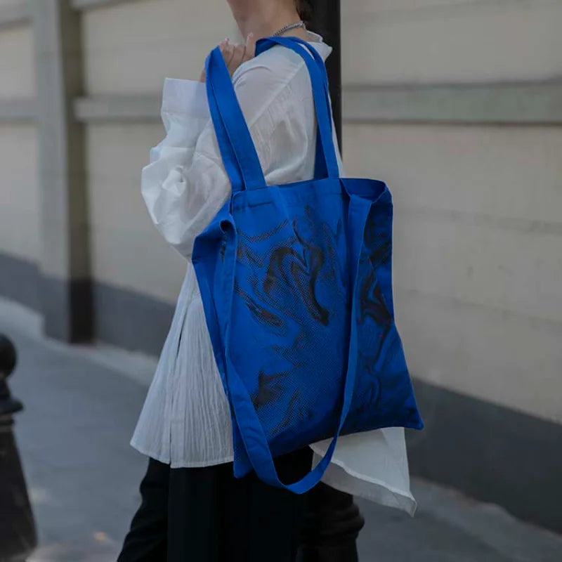 Vintage Tie-dye Women Shoulder Bag Large Capacity Crossbody Handbag