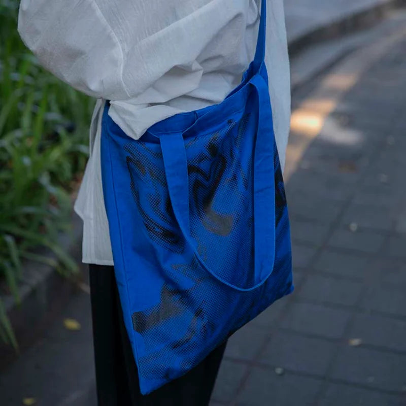 Vintage Tie-dye Women Shoulder Bag Large Capacity Crossbody Handbag