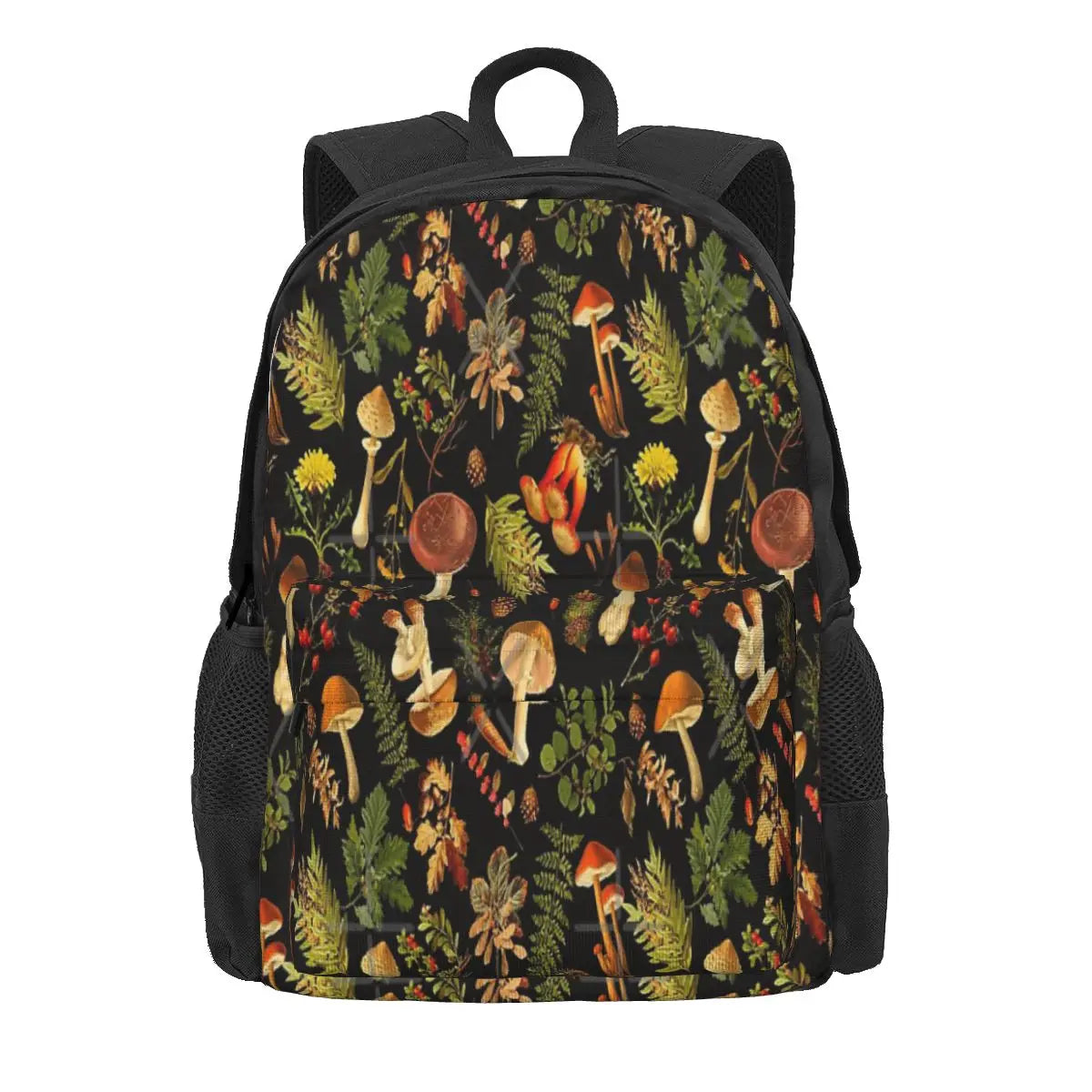 Vintage Toxic Mushrooms Forest Backpacks Men Women School Bags