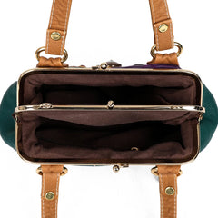 Vintage Patchwork PU Leather Women Shoulder Bag