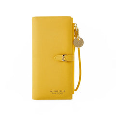 Vintage Yellow Leather Envelope Zipper Evening Bag