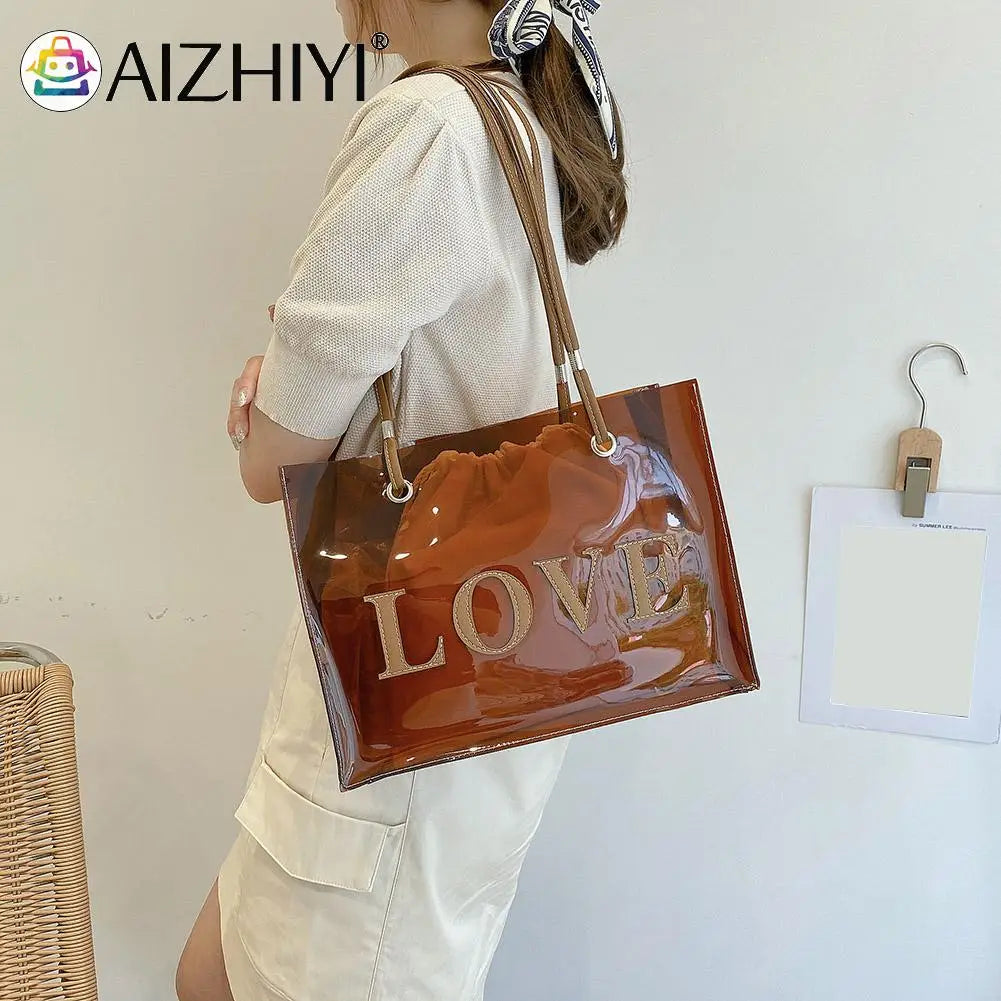 Vintage Women 2pcs Composite Bags Large Capacity Tote Handbags