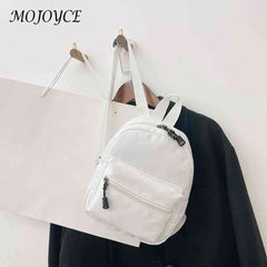 Vintage Women Backpack Solid Rucksack Sweet Girls Casual Daily Travel