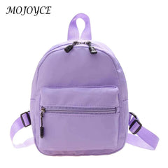 Vintage Women Backpack Solid Rucksack Sweet Girls Casual Daily Travel