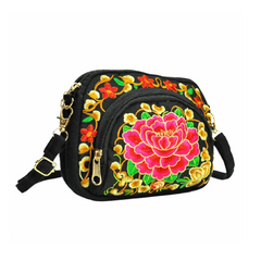 Vintage Hmong Tote Messenger Ethnic Shoulder Bag Boho