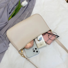 Vintage PU Leather Shoulder Bag Women Ladies Small Purse Handbag