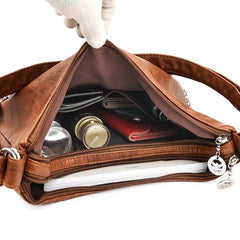 Vintage Women Shoulder Bag Female Leather Messenger Bag Handbag