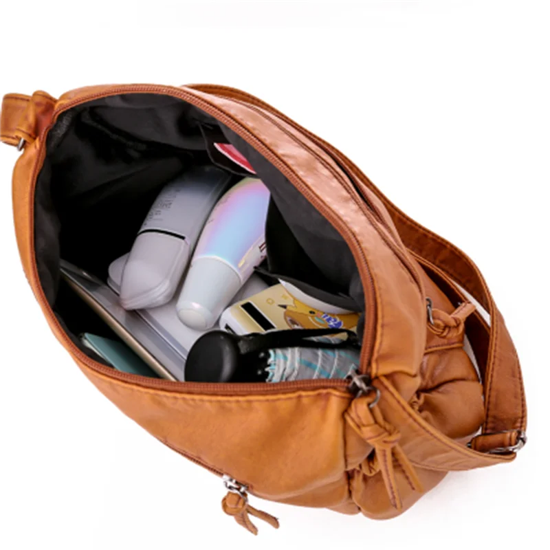 Vintage Women Shoulder Bag PU Leather Crossbody Bag