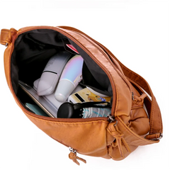 Vintage Women Shoulder Bag PU Leather Crossbody Bag