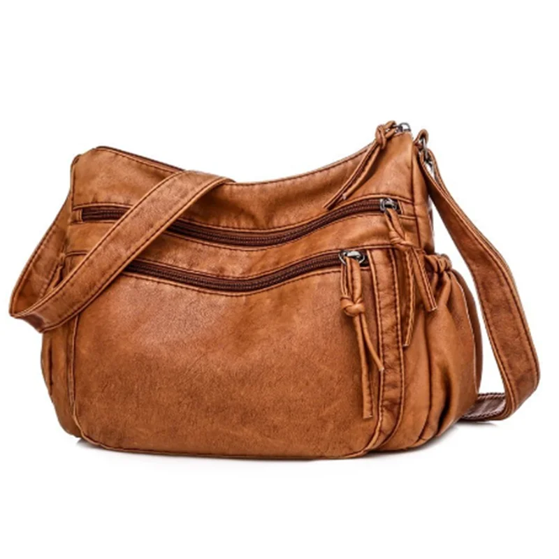 Vintage Women Shoulder Bag PU Leather Crossbody Bag