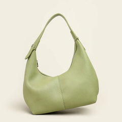 Vintage Women Shoulder Bag Solid PU Leather Under Arm Bags Soft Leather Hobo Sho