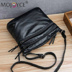 Vintage Women Soft PU Leather Shoulder Crossbody Bag