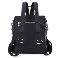 Vintage Women Backpack Nylon Anti-theft Female Casual Daypack