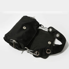 Vintage Nylon Axillary Small Shoulder Bag Ladies Handbag