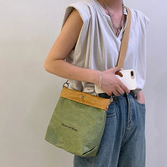 Vintage Women's Shoulder Bag Large Capacity Shopping Retro Style