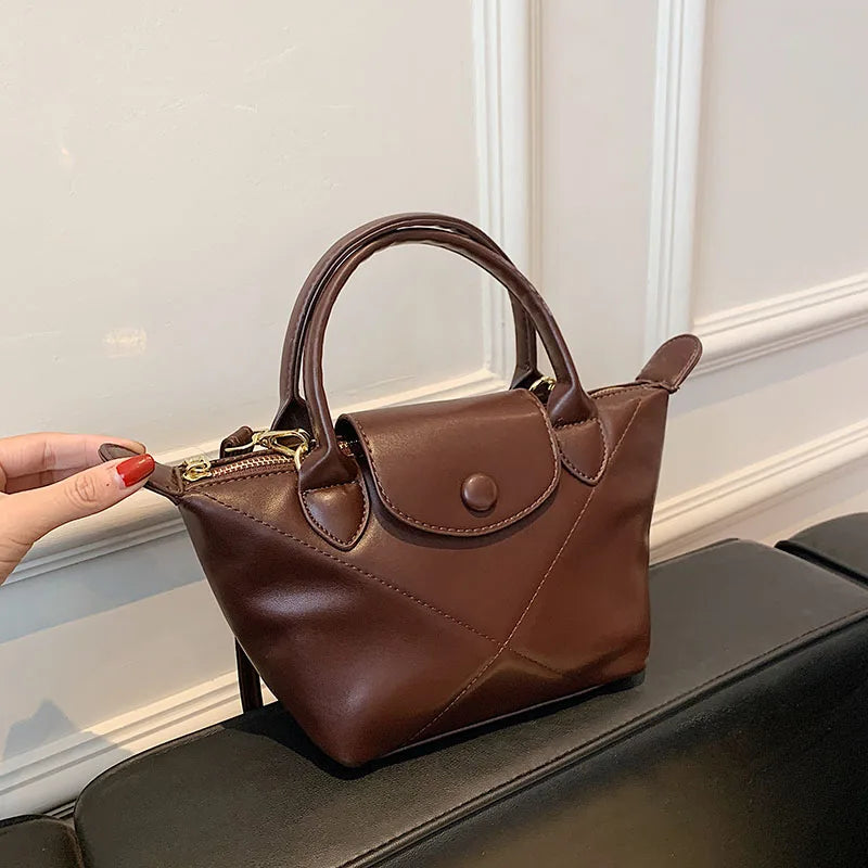 Vintage Women's Half Moon Shoulder Bag Soft Pu Leather Crossbody Hobo
