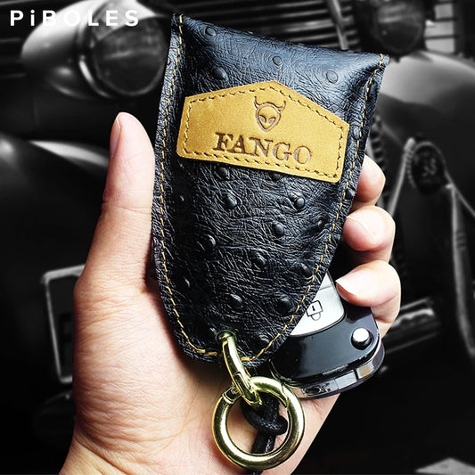 Vintage Leather Key Wallet Smart Key Holder Pocket Men