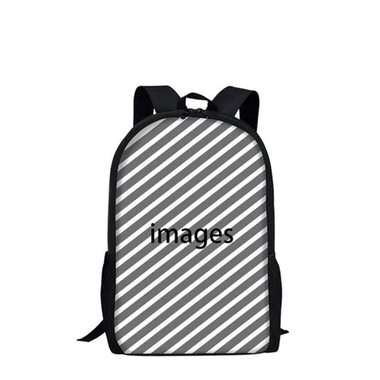 Vintage World Map Pattern School Bag Boys Girls Book Bags Causal Backpack