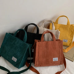 Vintage Canvas Crossbody Shoulder Bag Bucket Messenger Tote