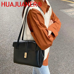 Vintage Leather Shoulder Bag for Women Large Capacity Totes