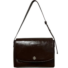 Vintage Women Messenger Bag Large Capacity Pu Leather Shoulder Bag