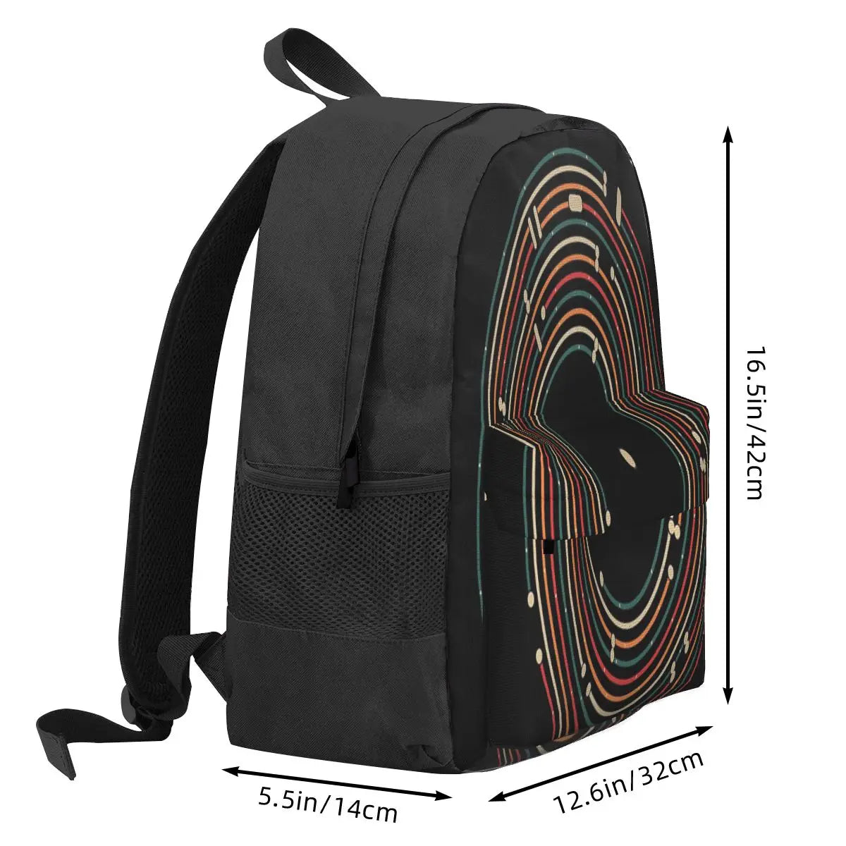Vinyl Music Metro Record Map Backpacks for Men and Women