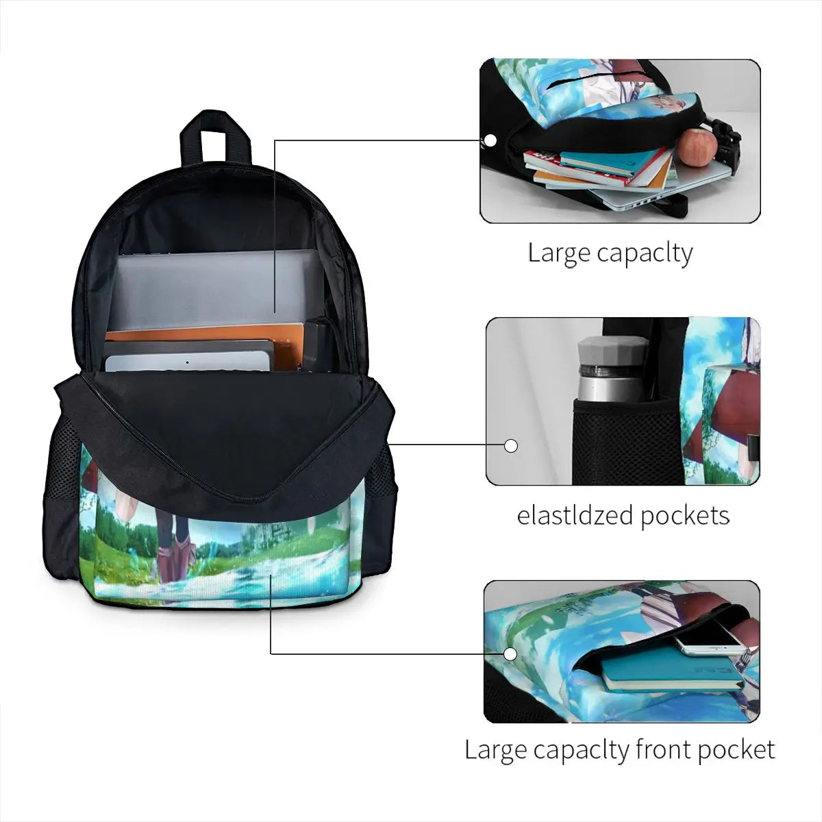 Violet Evergarden 1 Backpacks Men's Backpacks Bags For Women For Men