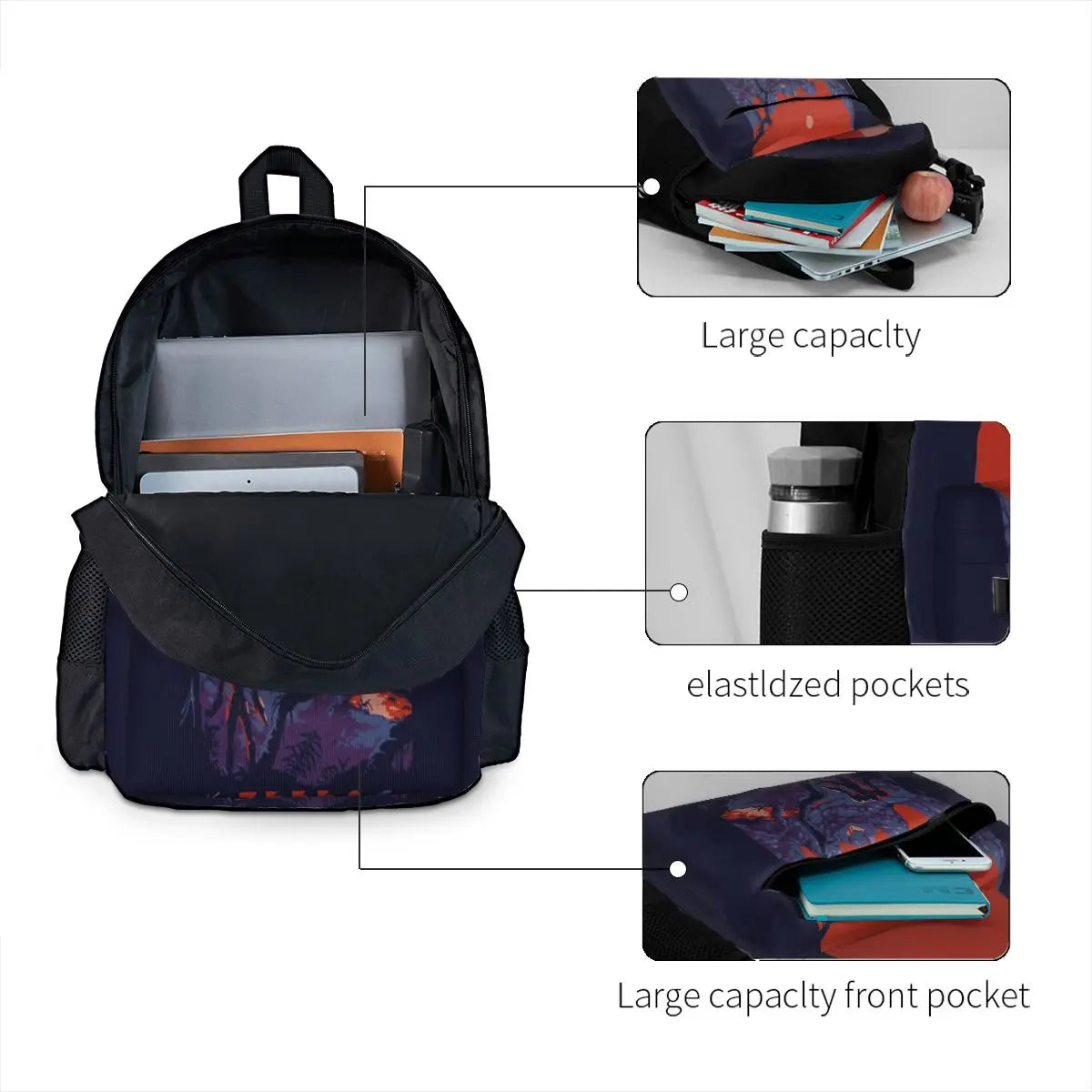 Zebes Backpacks for Students, Men and Women
