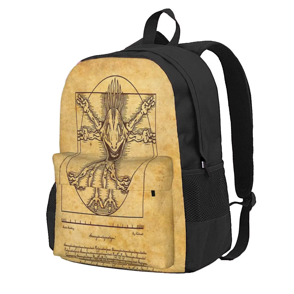 Vitruvian Murloc Backpacks Men's Handbag Zip And Pockets