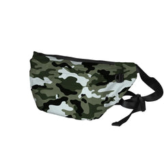 WAWNI Camo Belt Bag Men Canvas Humor 3D Print Hip Hop Hipster Crossbody