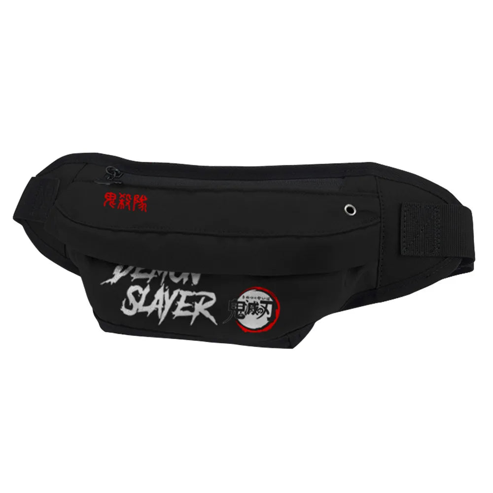 Demon Slayer: Kimetsu no Yaiba Canvas Belt Bag Anime Hip Hop Crossbody